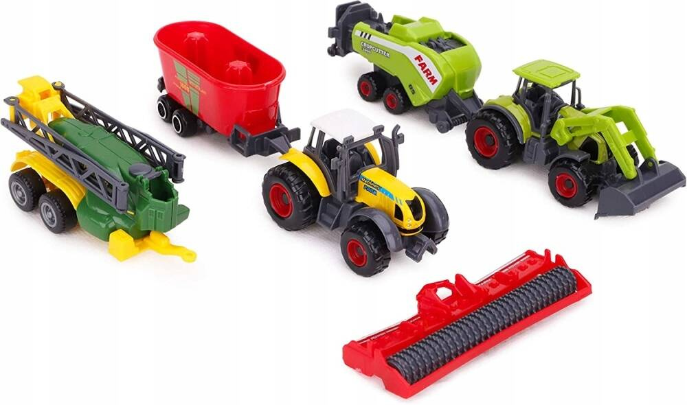 Duży Zestaw POJAZDÓW ROLNICZYCH Traktor Ciągnik Farmer 3+ Norimpex_2