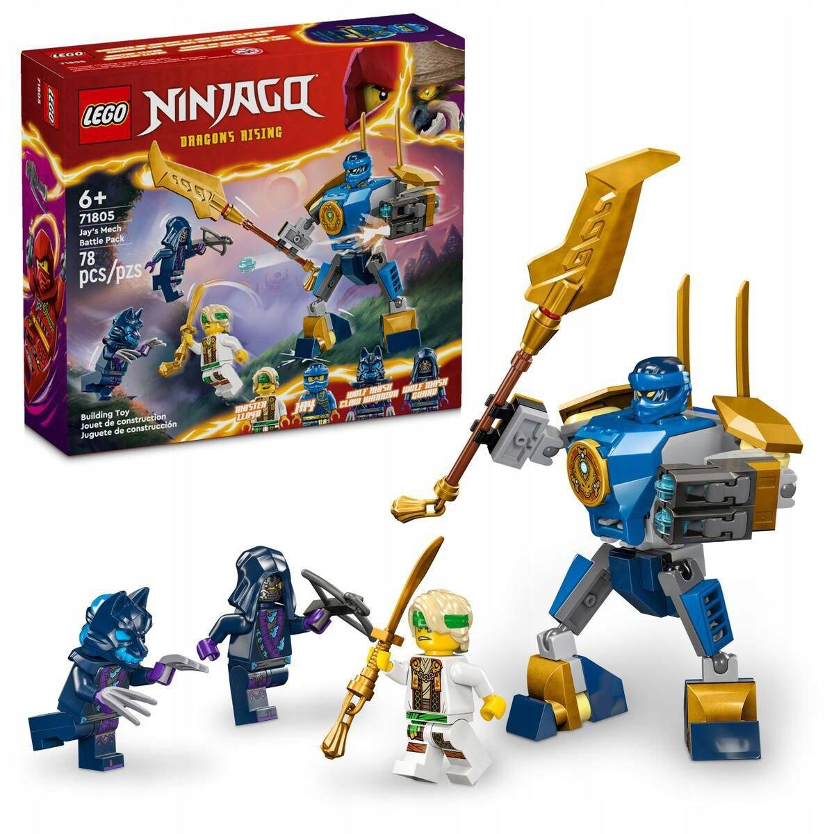 LEGO Ninjago Zestaw Bitewny Z Mechem Jaya 78el. 6+ 71805_1