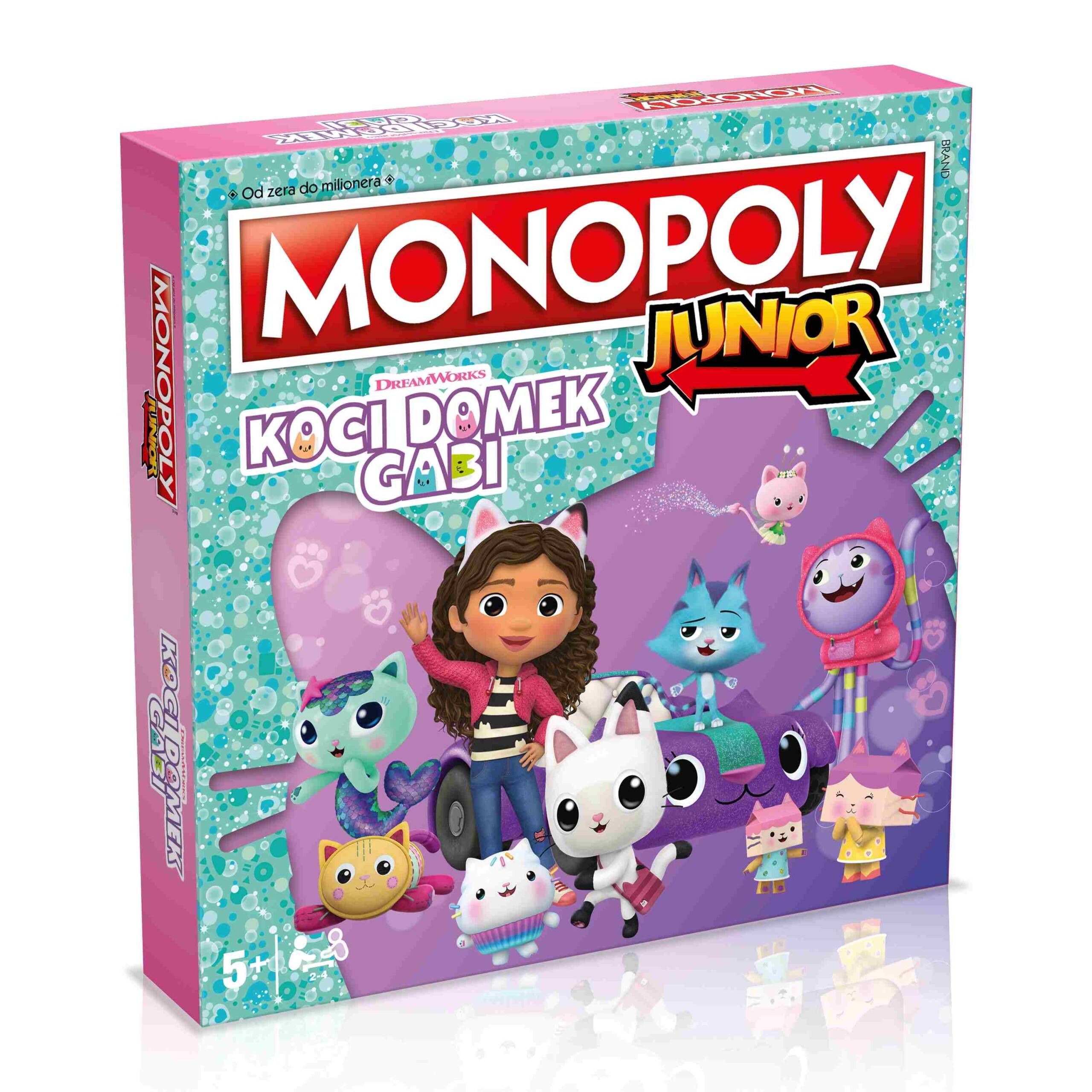 MONOPOLY Junior KOCI DOMEK GABI Gra Planszowa Rodzinna Winning Moves_1