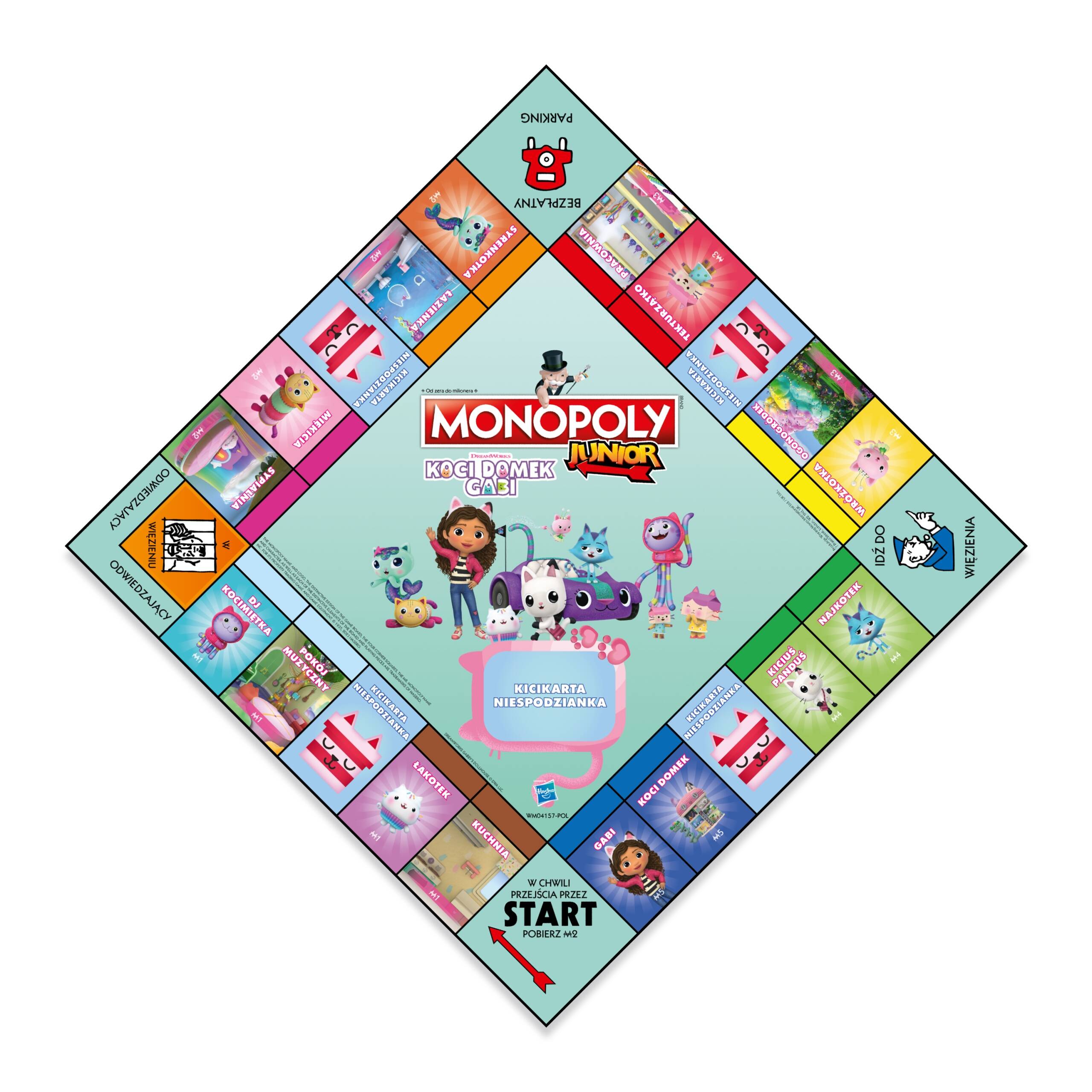 MONOPOLY Junior KOCI DOMEK GABI Gra Planszowa Rodzinna Winning Moves_2