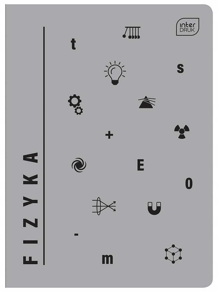 Zeszyt Szkolny Tematyczny FIZYKA A5 60 Kartki W Kratkę 70g Interdruk_1