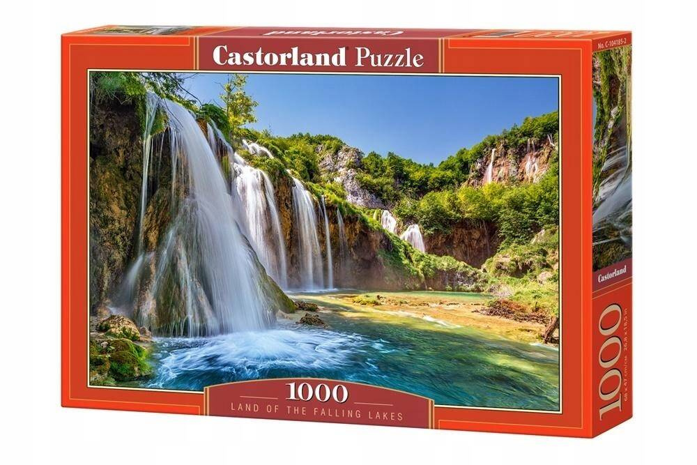 Puzzle 1000 Układanka Krajobraz Góry WODOSPAD Jeziora Natura 9+ Castorland_2