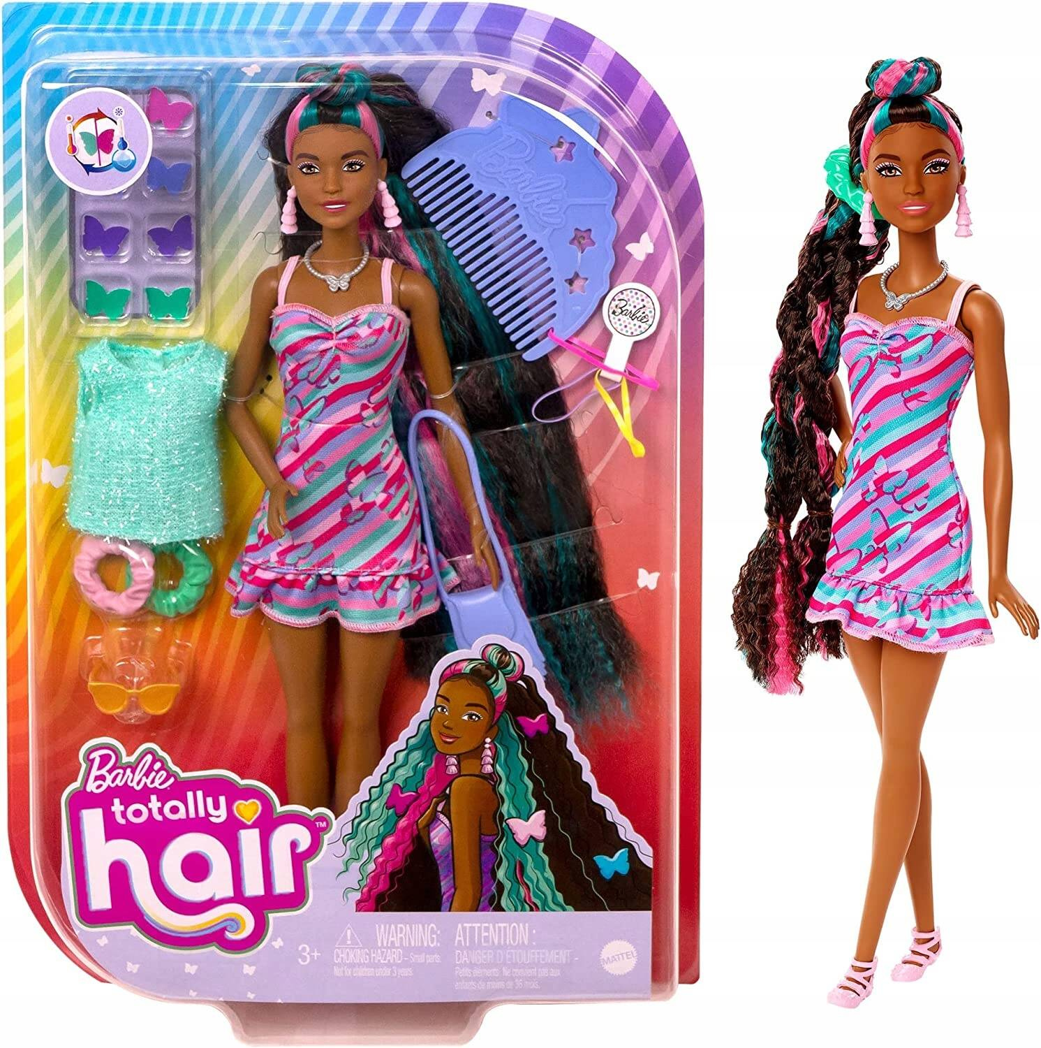 Lalka Barbie TOTTALLY HAIR Z Akcesoriami Modowymi 3+ Mattel HCM91_1