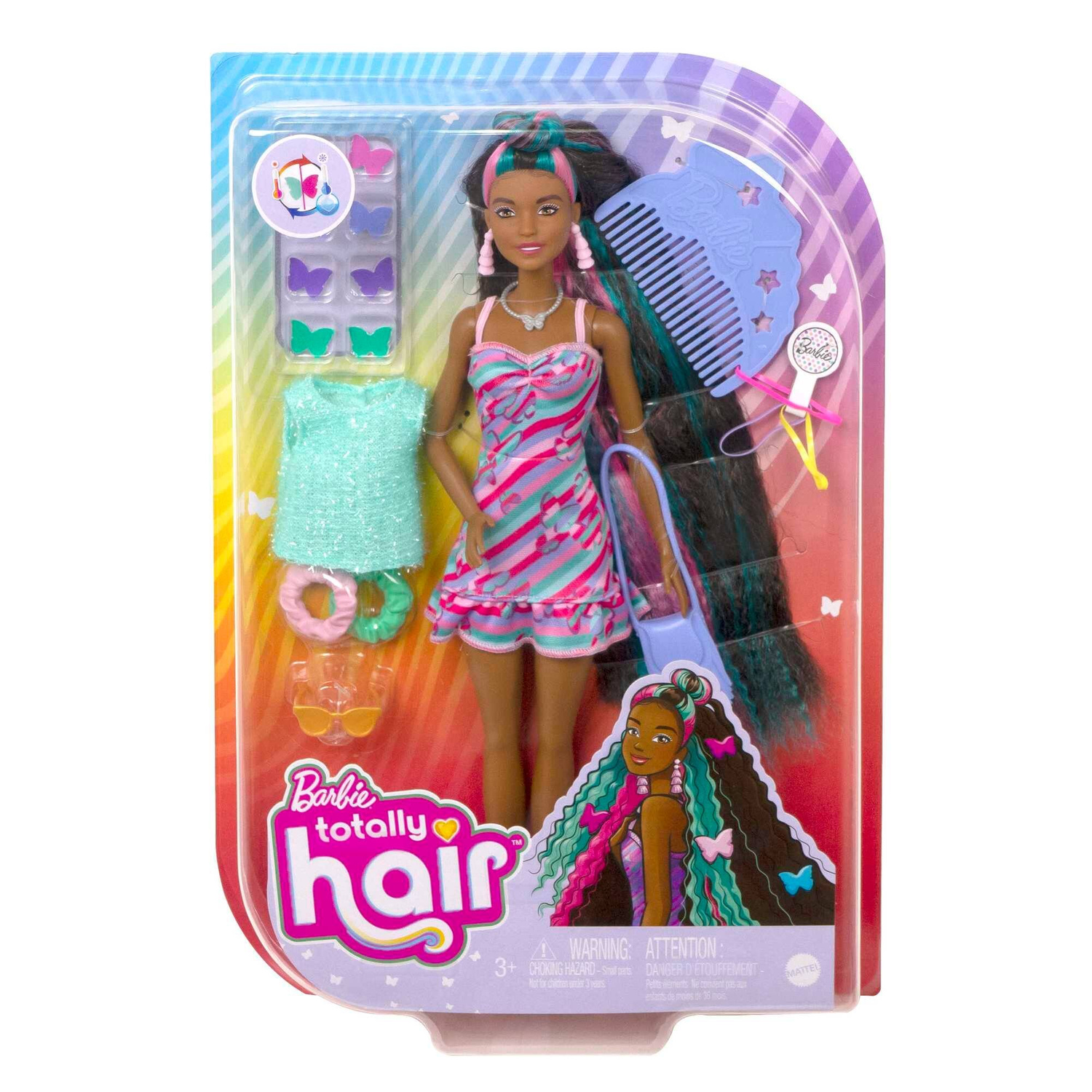 Lalka Barbie TOTTALLY HAIR Z Akcesoriami Modowymi 3+ Mattel HCM91_5