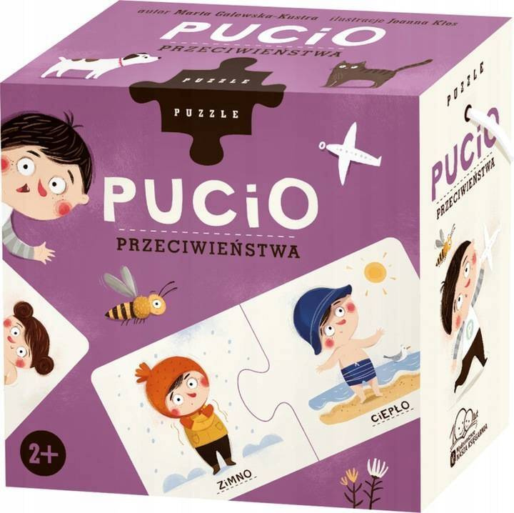 Pucio Przeciwieństwa Puzzle Dwuelementowe Skupia Uwagę 2+ Nasza Księgarnia_1