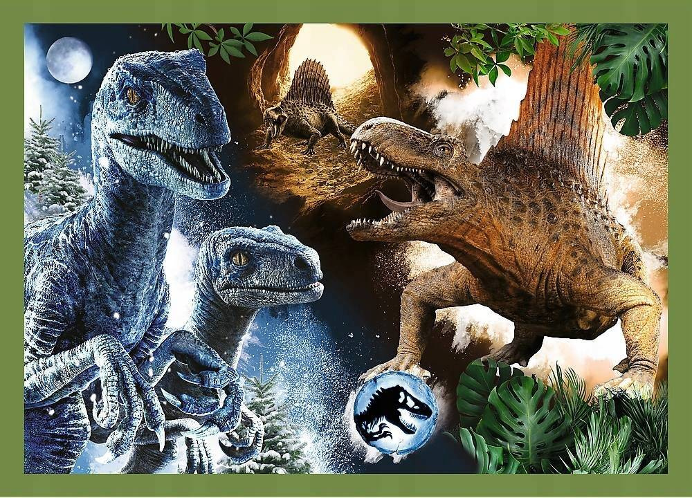 Puzzle 4w1 Układanka DINOZAURY Jurassic World Tyranozaur 4+ Trefl 34607_4