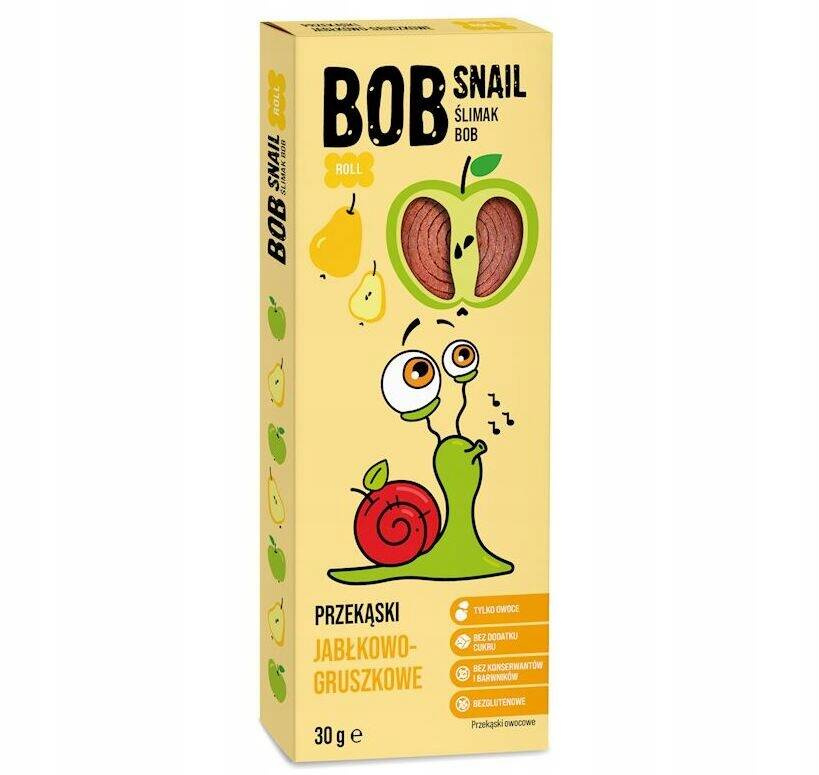 Przekąska Jabłka Gruszka Bez Cukrów 30g BOB SNAIL_1