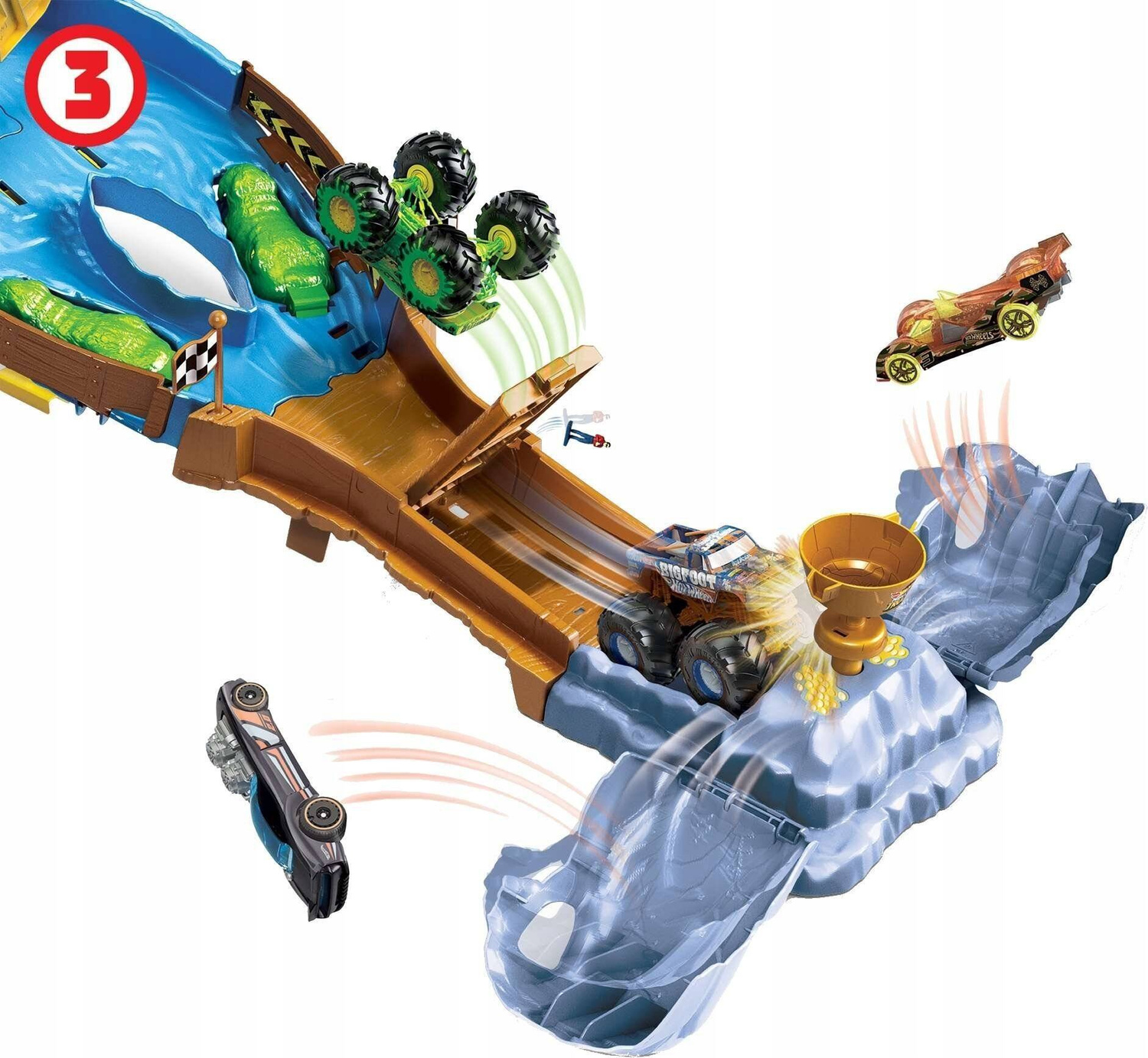Hot Wheels Monster Trucks Tor wyścigowy HGV12 prod. Mattel_5