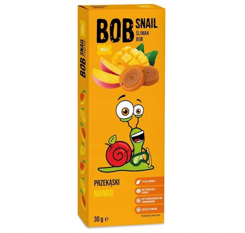 Przekąska Mango Bez Dodatku Cukrów 30g BOB SNAIL_1