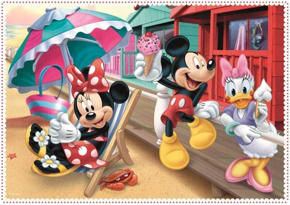 Puzzle 4w1 Układanka Myszka MINNIE Miki Mini 3+ Trefl_1