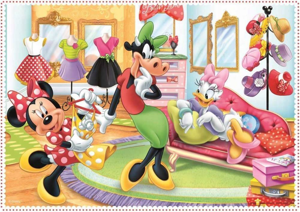 Puzzle 4w1 Układanka Myszka MINNIE Miki Mini 3+ Trefl_4