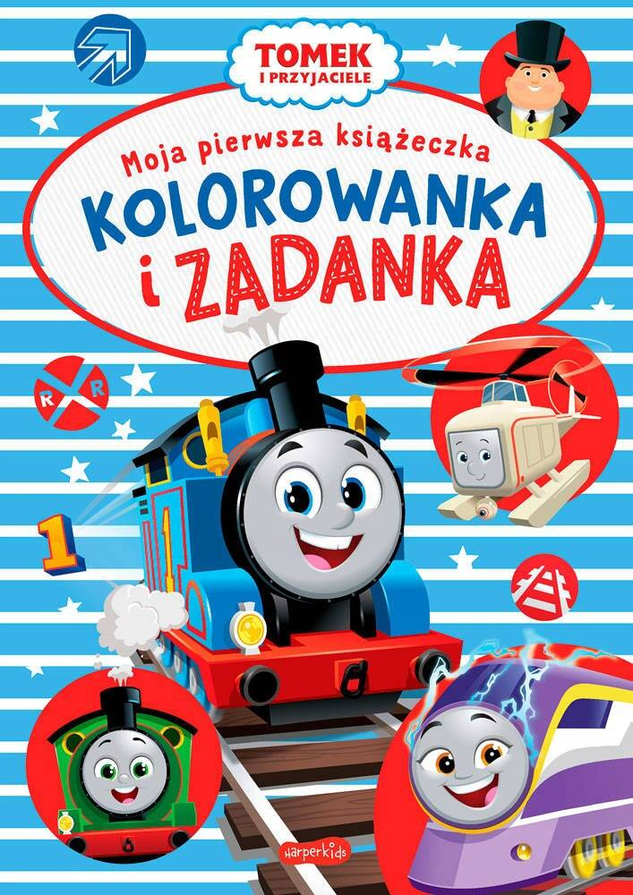 Tomek i Przyjaciele Moja Pierwsza Książeczka Kolorowanka i... 3+ HarperKids_1