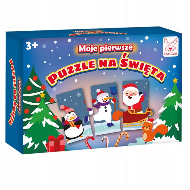 Moje Pierwsze Puzzle Na Święta Ramkowe 16EL. Boże Narodzenie 3+ Kangur_1