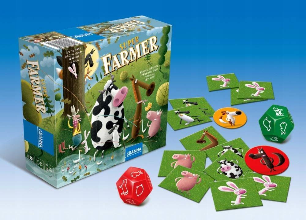 Super Farmer Rodzinna Gra Planszowa Dla Dzieci 6+ Granna 00175_2