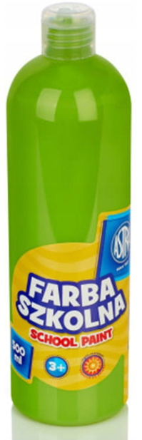 Farba Plakatowa Szkolna 500ml LIMONKOWA 3+ Astra 301217006_1