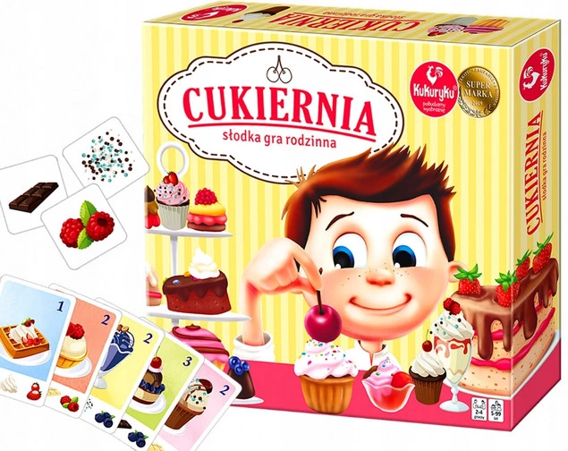 Cukiernia Gra Planszowa Dla Dzieci Rodzinna 5+ Kukuryku 63902_1
