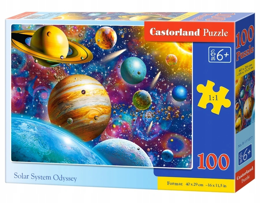 Puzzle 100 Układanka Dla Dzieci PLANETY Kosmos Układ Słoneczny 6+ Castor_2