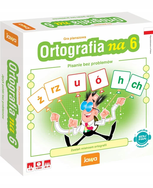 Ortografia Na 6 Pisanie Bez Problemu Gra Edukacyjna Planszowa 5+ Jawa 01335_6