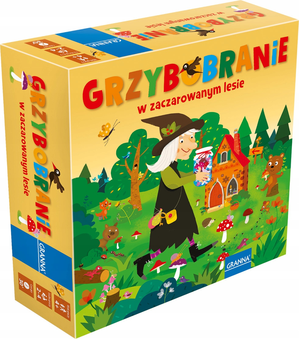Grzybobranie W Zaczarowanym Lesie Gra Planszowa Rodzinna 4+ Granna 00216_5