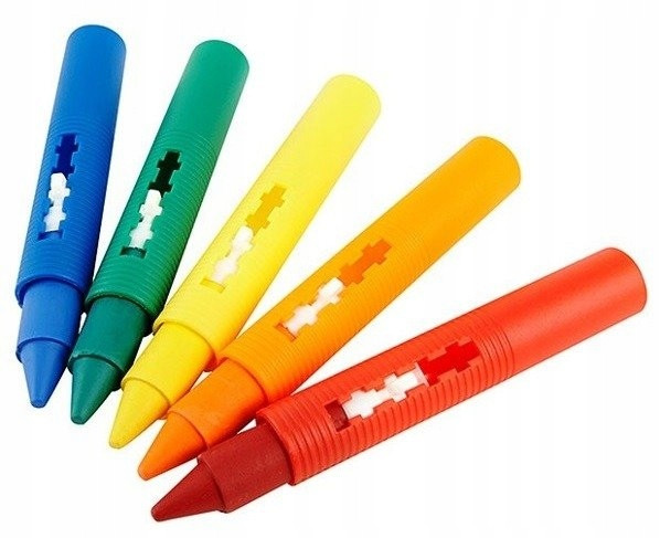 Kredki Do Kąpieli Dla Dzieci Zmywalne Do Wanny 9 Kolorów Colorino_2