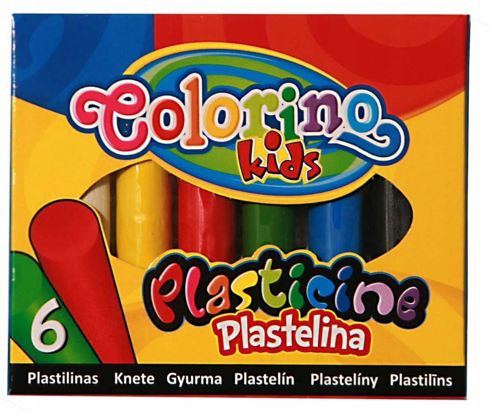 Plastelina Szkolna Okrągła Miękka 6 Kolorów Colorino 13871_3