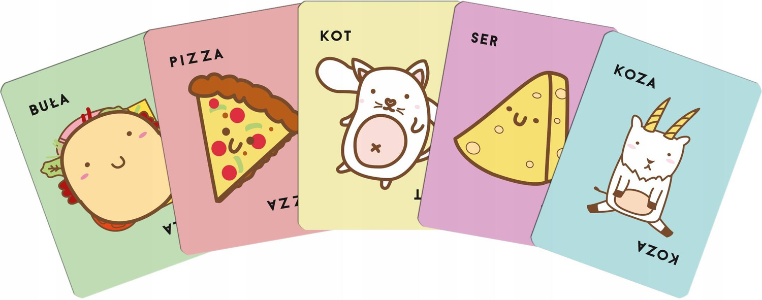 Buła Pizza Kot Ser Koza Gra Imprezowa Planszowa 8+ Rebel 113829_4