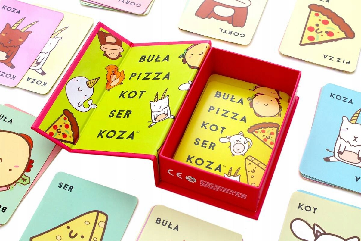 Buła Pizza Kot Ser Koza Gra Imprezowa Planszowa 8+ Rebel 113829_5