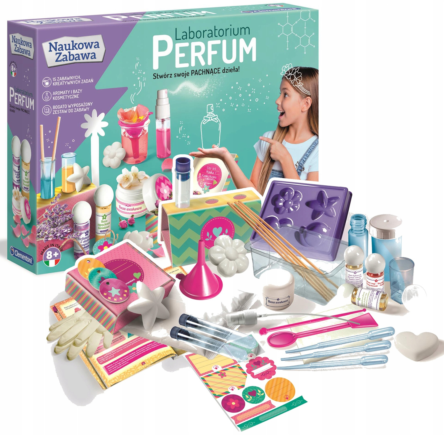 Naukowa Zabawa LABORATORIUM PERFUM Zestaw Kreatywny Tworzenie Zapachów 8+_1