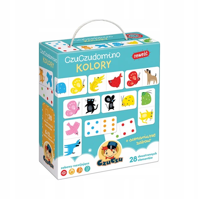 KOLORY Domino Gra Dla Dzieci Układanka 2+ CzuCzu_9