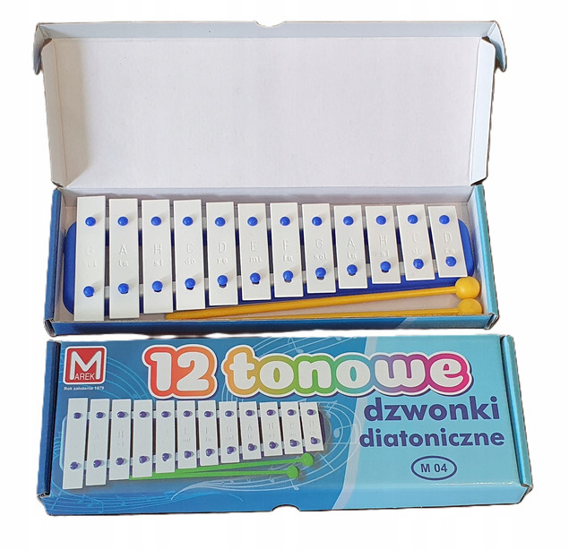 Cymbałki Dzwonki Szkolne 12 Tonowe Diatoniczne MAREK_4