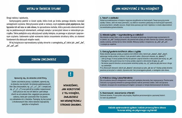 SYLABY i SŁOWA Łatwa Nauka Czytania Zestaw 20 Książek 3+ Nasza Księgarnia_4