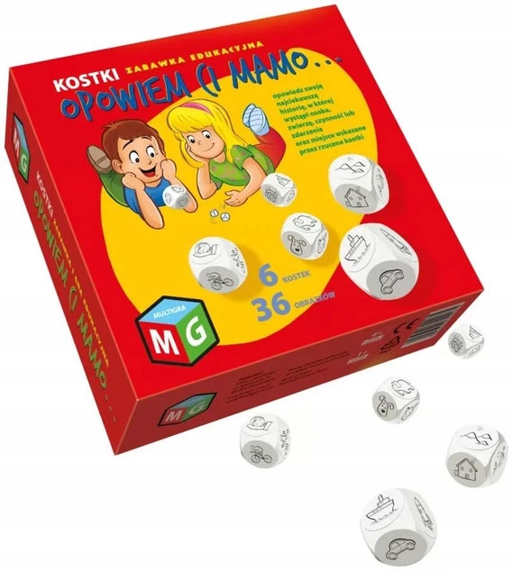 Kostki Obrazkowe Zabawka Edukacyjna Opowiem Ci Mamo... 4+ Multigra_1