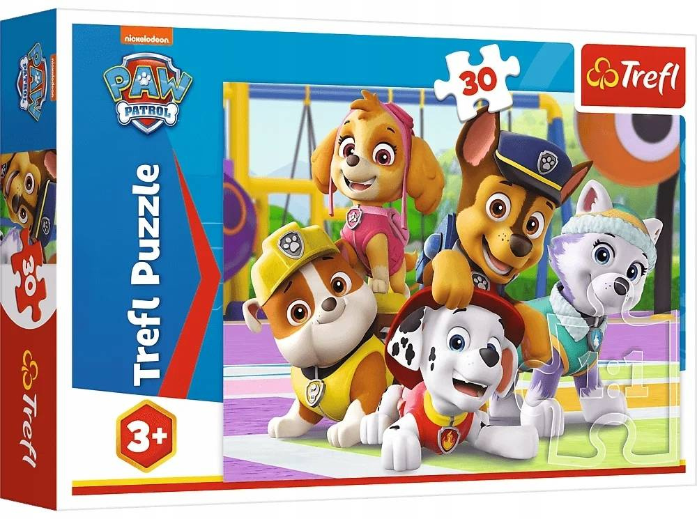 Puzzle 30 Układanka Pieski PSI PATROL Psy Pies Chase Rebel Sky 3+ Trefl_2