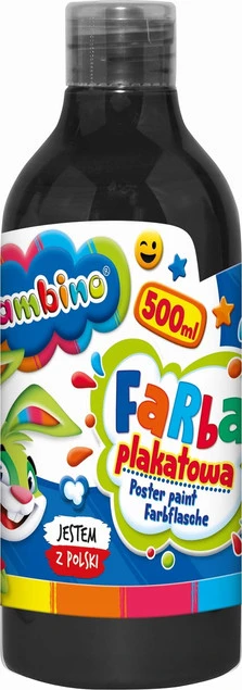 FARBA PLAKATOWA Szkolna Bambino 500 ml CZARNA_1