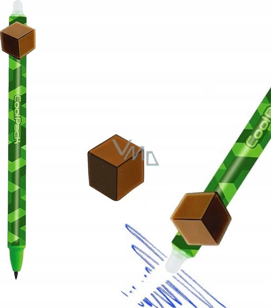 3x Długopis Wymazywalny Automat MINECRAFT City Jungle CoolPack_4