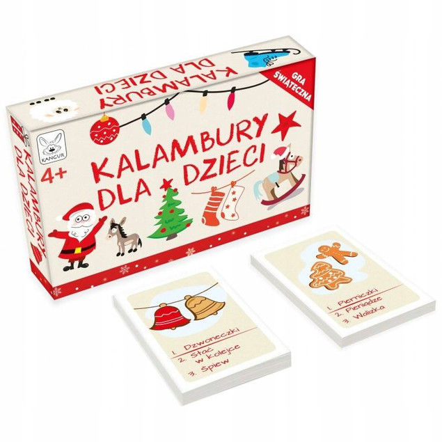 Kalambury Dla Dzieci Gra Świąteczna Towarzyska Rodzinna 4+ Kangur 9342_1