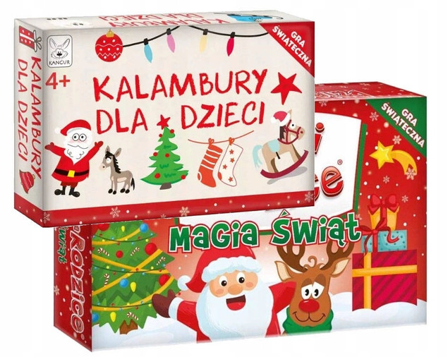2w1 DZIECI KONTRA RODZICE Magia Świąt i Kalambury Świąteczne 6+ Kangur_1
