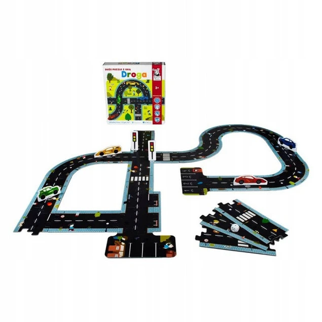 Duże Puzzle z Grą DROGA Układaj Trasy 3+ Kapitan Nauka_10
