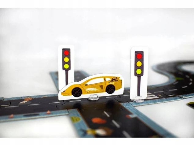 Duże Puzzle z Grą DROGA Układaj Trasy 3+ Kapitan Nauka_5