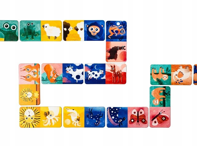 ZNASZ TO ZWIERZĘ? Domino Gra Logiczna 3+ Kapitan Nauka_6