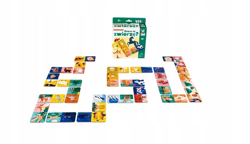 ZNASZ TO ZWIERZĘ? Domino Gra Logiczna 3+ Kapitan Nauka_7