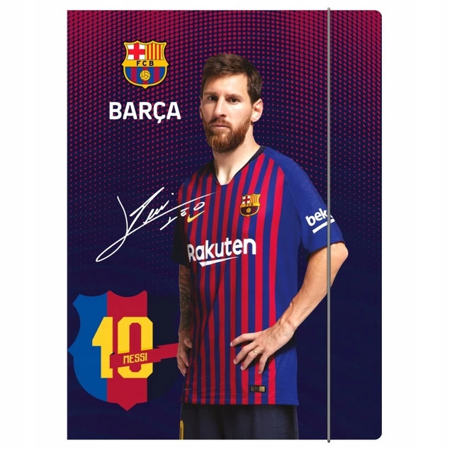 Teczka z Gumką FC BARCELONA Piłka Nożna A4 Dla Chłopaka Astra_1