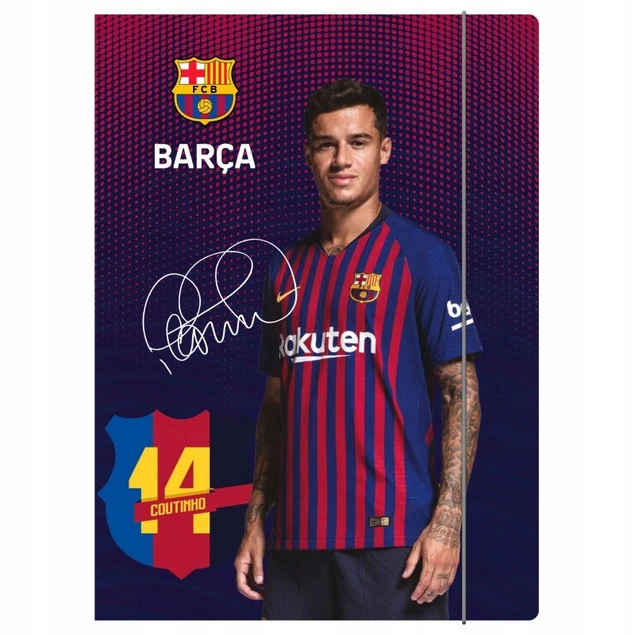Teczka z Gumką FC BARCELONA Piłka Nożna A4 Dla Chłopaka Astra_2