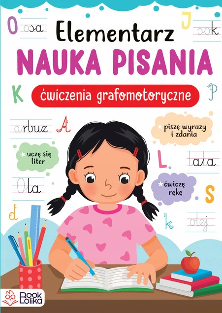 Elementarz Nauka Pisania Ćwiczenia Grafomotoryczne 6+ Bookolika_1