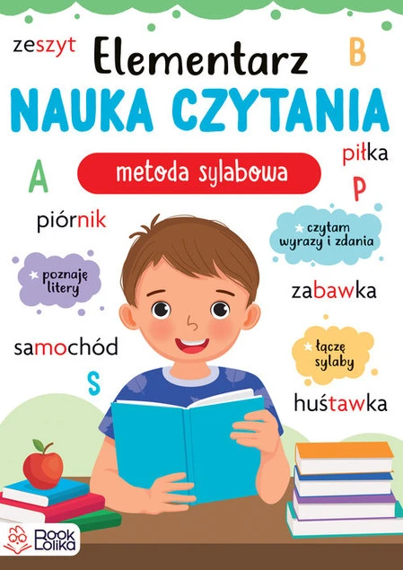 Elementarz Nauka CZYTANIA Metodą Sylabową Bookolika_1