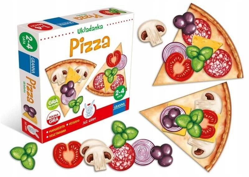 Gra PIZZA Układanka Rozpoznaj Składniki Stwórz Pizzę 2+ Granna_1