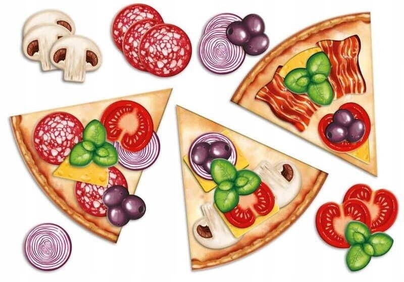 Gra PIZZA Układanka Rozpoznaj Składniki Stwórz Pizzę 2+ Granna_3