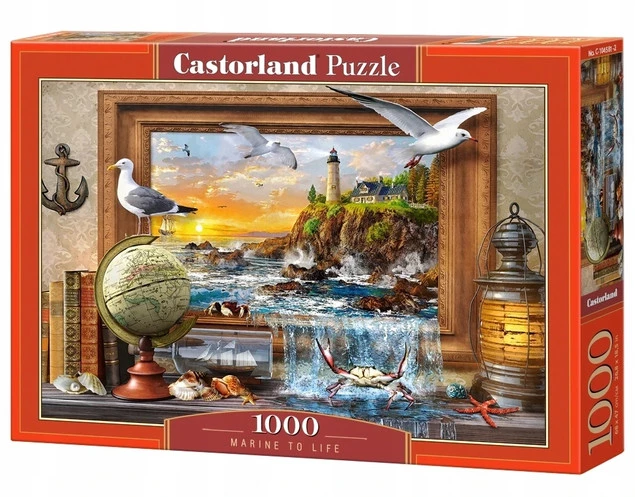 Puzzle 1000 Układanka Morze OBRAZ Ptaki Zwierzęta Marynarz 9+ Castorland_2