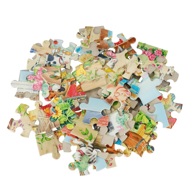 Puzzle 60 Układanka Farma ZWIERZĘTA Wieś Pies Kot 5+ Castorland_2
