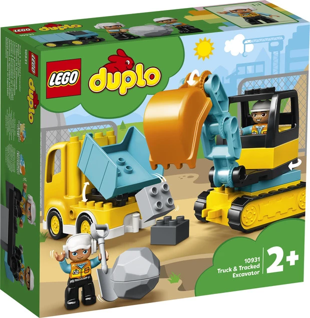 LEGO Duplo Ciężarówka i Koparka Gąsienicowa 20el. 2+ 10931_7